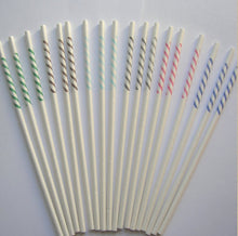 Load image into Gallery viewer, 100pcs 6" X 5/32" Paper Lollipop Sticks  - Brown Stripe