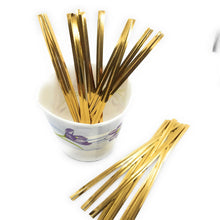 Load image into Gallery viewer, Weststone 100pcs 6" Metallic Twist Ties to Seal Homemade Lollipops, or to Decorate Floral Bouquets and Favor Boxes.