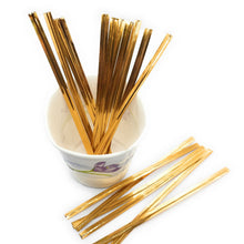 Load image into Gallery viewer, Weststone 100pcs 6" Metallic Twist Ties to Seal Homemade Lollipops, or to Decorate Floral Bouquets and Favor Boxes.