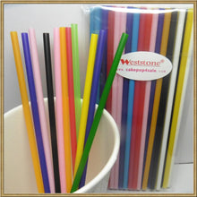 Load image into Gallery viewer, 50pcs 6" x 5/32" Plastic  Lollipop Sticks for Cake Pops - 9 colors