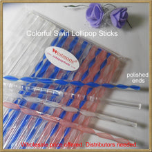 Load image into Gallery viewer, 100pcs 6" (15cm)  Clear Bubble Acrylic Sticks For Cake Pops Lollipop Candy