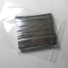 Load image into Gallery viewer, 1000pcs 4" SILVER metallic twist ties foil twist ties for cello bags treat bags in birthday party wedding party