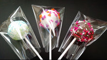 Load image into Gallery viewer, Weststone 50pcs 4", 6" or 8" clear Lollipop Sticks + 50 Poly Bags + 50 clear Twist Ties for Cake Pops Lollipop candy