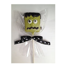 Load image into Gallery viewer, 25pcs  (6 inches Lollipop Sticks + Bags + Ghost Ribbon Bows) for Halloween Party