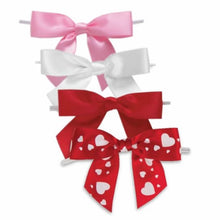 Load image into Gallery viewer, 40pcs 3 1/2" Valentine  Variety Pack Pre-Tied or Self-Adhesive Ribbon Bow for cello bags in Christmas Party