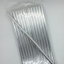Load image into Gallery viewer, 20 pcs Biodegradable Gold/Silver Straws for Party Supplies, Birthday, Wedding, and Holiday Parties