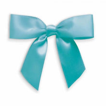 Load image into Gallery viewer, Weststone 50pcs 3 1/2" Blue Satin Pre-Tied Bows or Self-Adhesive Ribbon Bows (SAB35BLU)