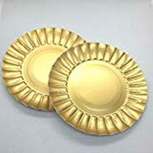 Load image into Gallery viewer, Weststone - Round Gold or Silver Paper Plate 3 3/4" (10cm)- 25/Pack for Cupcakes, Muffins, Birthday Cakes and Other Mini Deserts
