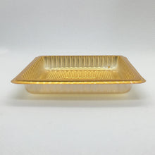 Load image into Gallery viewer, Weststone - Gold Square Plastic Plate 3 3/4" (10cm)- 25/Pack for Cupcakes, Muffins, Birthday Cakes and Other Mini Deserts