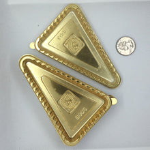 Load image into Gallery viewer, Weststone - Gold Triangle Pie Slice Tray 4"x 3" x 1/4" - 25/Pack for Cupcakes, Muffins, Birthday Cakes and Other Mini Deserts