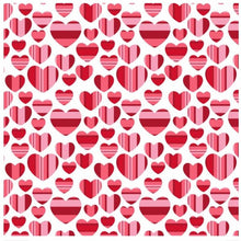 Load image into Gallery viewer, 25pcs paper modern hearts pattern belly band for Valentine's day gift packing