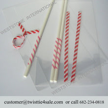 Load image into Gallery viewer, 60 pcs 6" stripy printing Lollipop Sticks for Cake Pops