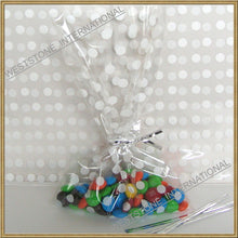 Load image into Gallery viewer, 150pcs 5"x8" Polka Dot gift bag and twist ties for wedding birthday party