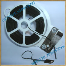 Load image into Gallery viewer, 65FT Plastic Twist Tie Spool with Cutter - Black Oval