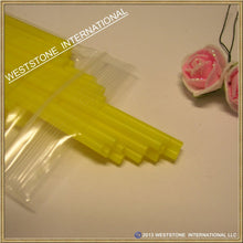 Load image into Gallery viewer, 50pcs 6" x 5/32" Plastic  Lollipop Sticks for Cake Pops - Yellow
