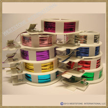 Load image into Gallery viewer, 65FT Metallic Twist Tie Spool with Cutter - Purple