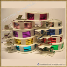 Load image into Gallery viewer, 65FT Metallic Twist Tie Spool with Cutter - Blue