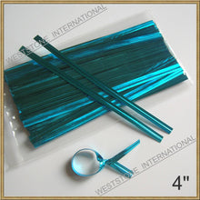 Load image into Gallery viewer, 1000pcs 4" Metallic Twist Ties - 15 colors for cello bag