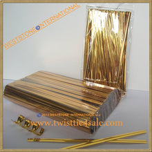 Load image into Gallery viewer, 1000pcs 4" Metallic Twist Ties - 15 colors for cello bag