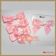 Load image into Gallery viewer, 20pcs 3 1/2" Satin Self Adhesive or Pre-Tied Ribbon Bow for Cello Bags in Wedding and Party