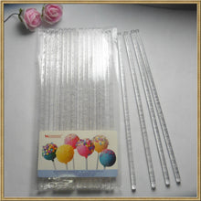 Load image into Gallery viewer, 100pcs 6" (15cm)  Clear Bubble Acrylic Sticks For Cake Pops Lollipop Candy