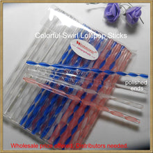 Load image into Gallery viewer, Heavy duty - 25pcs 6" (15cm)  Acrylic Clear Sticks For Cake Pops Lollipop Candy or Candy Apples