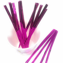Load image into Gallery viewer, Weststone 100pcs 6" Metallic Twist Ties to Seal Homemade Lollipops, or to Decorate Floral Bouquets and Favor Boxes.