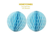 Load image into Gallery viewer, Amazon.com : Baby Shower Decorations for Boy kit, It's A Boy, Banner, Tissue Paper, Fans, Honeycomb Paper Balls, Tassels, Blue, Gold Foil, Hanging, Party Supplies, Indoor/Outdoor : Home &amp; Kitchen