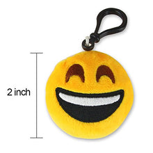 Load image into Gallery viewer, Amazon.com: Dreampark Emoji Keychain, Emoji Key Chain Mini Plush Pillows, Party Favors for Kids, Easter Eggs Fillers / Birthday Party Supplies 2" Set of 30: Gateway
