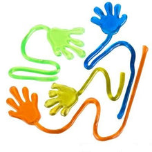 Load image into Gallery viewer, Amazon.com: Neliblu Sticky Fingers - Fun Toys - Party Favors - Stocking Stuffers - 24 Count Wacky Fun Stretchy Glitter Sticky Hands, Party Favors, Birthday Parties,Toys for Sensory Kids: Gateway