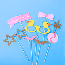 Load image into Gallery viewer, Amazon.com: Tinksky 29pcs Baby Shower Photo Props, Baby Bottle Masks Pink Photobooth Props Newborn Girl Gift Party Decorations: Gateway