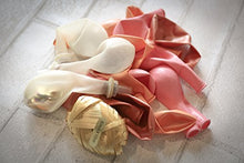 Load image into Gallery viewer, Amazon.com: HomyBasic Confetti Balloons 12" Pink SET 40.(Pink, Rose Gold, Champagne, Gold+Pink Confetti 10 EA) FREE 50m Ribbon +blow helper.Top Quality balloon for Toddler Girl Baby shower, Birthday Party,Wedding: Gateway