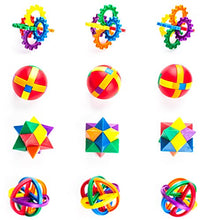Load image into Gallery viewer, Amazon.com: Neliblu Fun Puzzle Balls - Goody Bag Fillers - Party Favors, Party Toys, Goody Bag Favors, Carnival Prizes, Pinata Filler - Fidget Brain Teaser Puzzles (12 Pack) Clear Instructional Videos Included!: Gateway