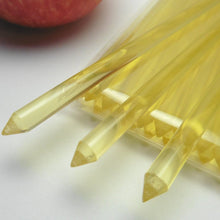 Load image into Gallery viewer, 40pcs 6 in GOLD/YELLOW Pointed Acrylic Sticks For Cake Pops or Candy Apple - Heavy duty