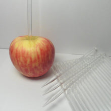 Load image into Gallery viewer, 40pcs 6 in CLEAR Pointed Acrylic Sticks For Cake Pops or Candy Apple - Heavy duty