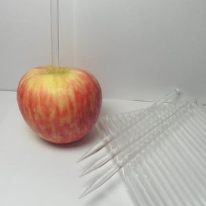 40pcs 6 in CLEAR Pointed Acrylic Sticks For Cake Pops or Candy Apple - Heavy duty