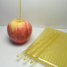 Load image into Gallery viewer, 40pcs 6 in GOLD/YELLOW Pointed Acrylic Sticks For Cake Pops or Candy Apple - Heavy duty