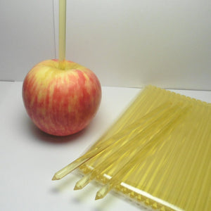 40pcs 6 in GOLD/YELLOW Pointed Acrylic Sticks For Cake Pops or Candy Apple - Heavy duty