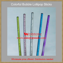 Load image into Gallery viewer, 50pcs 6" (15cm)  Clear Bubble Acrylic Sticks For Cake Pops Lollipop Candy - Clear Bubble