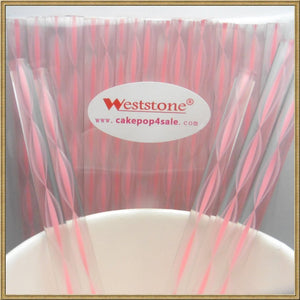 Reusable 80pcs Heavy duty Clear Bubble Sticks - 6 in x 7/32 in For Cake Pops or Candy Apple