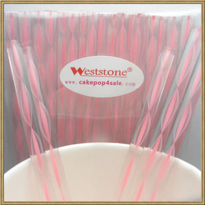 Reusable 40pcs Heavy Duty Acrylic Sticks - 6 in x 7/32 in Clear Bubble  For Cake Pops or Candy Apple