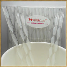 Load image into Gallery viewer, Reusable 80pcs Heavy duty Clear Bubble Sticks - 6 in x 7/32 in For Cake Pops or Candy Apple