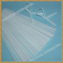 Load image into Gallery viewer, Wireless twist ties - 100pcs plastic 7" Black, White and Clear