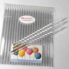 Load image into Gallery viewer, 20pcs Pointed Candy Apple Sticks - Clear Acrylic, 6&quot; (150mm) x 1/4&quot; (6mm)