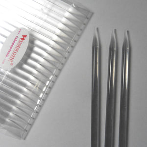 20pcs Pointed Candy Apple Sticks - Clear Acrylic, 6" (150mm) x 1/4" (6mm)