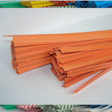 Load image into Gallery viewer, 1000pcs Bright Colorful Plastic/Paper coated 4" x 1/4" or 7" x 1/4" Twist Ties - won't rip or pull off