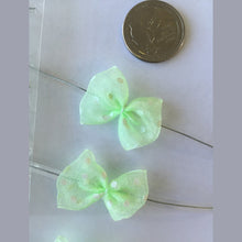 Load image into Gallery viewer, 25pcs Light Green 25 mm Pre-Tied Ribbon Bows in wedding or birthday Party