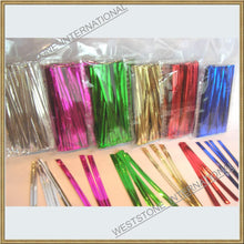Load image into Gallery viewer, 600pcs 4" Metallic Twist Ties - mixed 6 colors