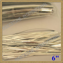 Load image into Gallery viewer, 100pcs Silver Metallic Twist Ties - 3 inch, 4 in, 6 in