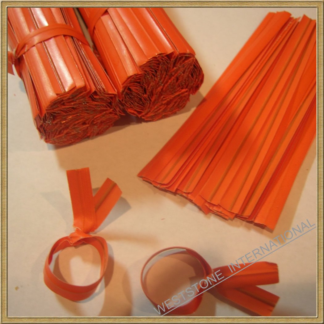 100pcs Plastic/Paper coated ORANGE 4